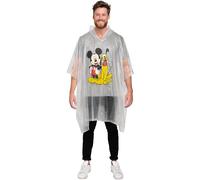 Disney Mickey Mouse & Pluto Rain Poncho Hoodie Print Unisex (Adult)