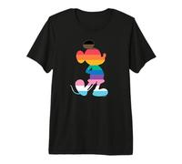 Disney Mickey Mouse Pride Inclusive Float Rainbow Icon Fill Premium T-Shirt