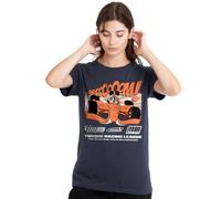 Disney Mickey Mouse Racing Comic Ladies T Shirt, Deep Navy, Medium