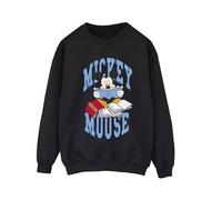 Disney Mickey Mouse Reading Books Sweatshirt In Black Black