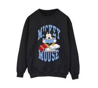 Mickey Mouse Reading Books Sweatshirt Disney Black XXXL