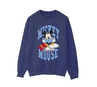 Disney Mickey Mouse Reading Books Sweatshirt In Navy Navy