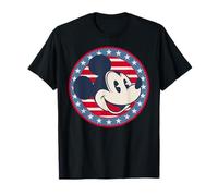 Disney Mickey Mouse Red White and Blue Retro Americana T-Shirt