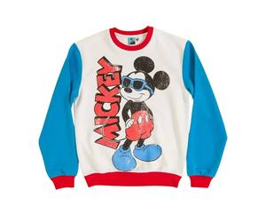 Disney Mickey Mouse Retro Colour Block Sweatshirt Multi S