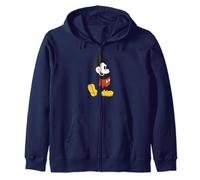 Disney Mickey Mouse Retro Standing Foot Pop Zip Hoodie
