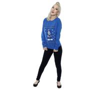 Disney Mickey Mouse Scarf Christmas Sweatshirt In Blue Blue XXL