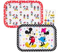 Disney Mickey Mouse Serving Trays - Minnie Mouse Serving Tray Bundle Includes 2 Mickey and Minnie Mouse Themed Food Trays | Mickey Mouse Food Platter