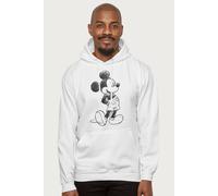 Disney Mickey Mouse Sketch Drawing Hooded Sweatshirt in White | Size: 2XL Disney White 2XL