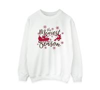 Disney Mickey Mouse Sleigh Sweatshirt In White White XL