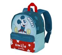 Disney Mickey Mouse Smile-Joy Preschool Backpack, Blue, 22 x 27 cm, Capacity 5 L