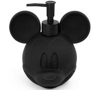 Disney Mickey Mouse Soap Dispenser - Black Resin Lotion Pump - Bathroom Décor