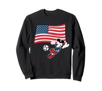 Disney Mickey Mouse Soccer Player USA Flag Sports Team Sweatshirt