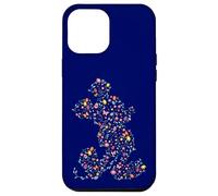 Disney Mickey Mouse Spring Flower Easter Egg Silhouette Pose Case for iPhone 12 Pro Max