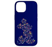 Disney Mickey Mouse Spring Flower Easter Egg Silhouette Pose Case for iPhone 14