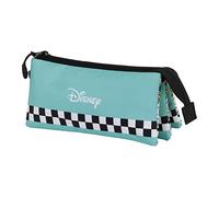 Disney Mickey Mouse Squares-FAN Triple Pencil Case 2.0, Blue, 23 x 11 cm