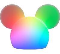 Disney Mickey Mouse Squishy Light, Color Changing, Night Light for Kids, USB Lamp, Battery Operated, Dimmable, Ideal for Bedroom, Playroom, Living Room, and More, 66944