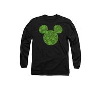 Disney Mickey Mouse St Patrick's Day Shamrock Ears Long Sleeve T-Shirt, Black Black M