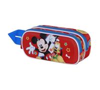 Disney Mickey Mouse Star-3D Double Pencil Case, Multicolour, 22 x 10 cm