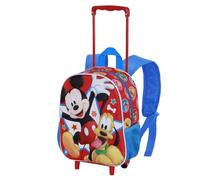 Disney Mickey Mouse Star-Small 3D Backpack with Wheels, Multicolour, 26 x 34 cm, Capacity 7 L