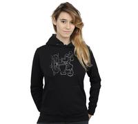 Disney Mickey Mouse Steamboat Sketch Hoodie In Black Black