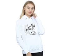 Disney Mickey Mouse Steamboat Sketch Hoodie In White White
