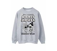 Disney Mickey Mouse Steamboat Willie Sweatshirt In Grey Grey L