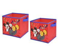 Disney Mickey Mouse Storage Cubes, Set of 2, 10-Inch