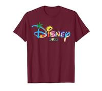 Disney Mickey Mouse Summer Beach Vacation 2025 Trip Matching T-Shirt, Men, Burgundy, 3X-Large