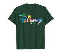 Disney Mickey Mouse Summer Beach Vacation 2025 Trip Matching T-Shirt, Men, Dark Green, XX-Large