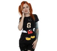 Disney Mickey Mouse Surprised Cotton T-Shirt In Black Black