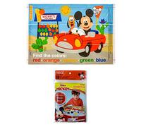 Disney Mickey Mouse Table Topper Disposable Stick-on Placemats in Reusable Package, 12" x 18", 18 Count