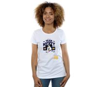 Disney Mickey Mouse Team Mickey Cotton T-Shirt In White White XXL