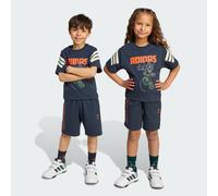 adidas - Kid's Adidas Disney Mickey Mouse T-Shirt Set - T-shirt size 110, blue