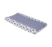 Disney Mickey Mouse - Timeless Mickey Super Soft Baby Blue Changing Pad Cover, Light Blue, Black, White