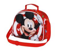 Disney Mickey Mouse Twirl-3D Lunch Bag, Red, 25.5 x 20 cm