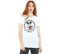 Mickey Mouse Unbeatable Cotton Boyfriend T-Shirt Disney White XL