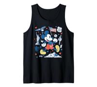 Disney Mickey Mouse USA Americana Collage 4th of July 250th Tank Top