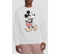 Disney Mickey Mouse Vintage Mickey Sweatshirt In White White