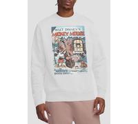 Disney Mickey Mouse Vintage Poster Christmas Good Deed Sweatshirt, White White XXL