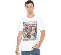 Disney Mickey Mouse Vintage Poster Christmas Good Deed Unisex T Shirt, White, Small