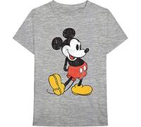 Disney Mickey Mouse Vintage T-Shirt Gray XS