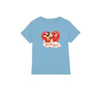 Disney Mickey Mouse Vintage Valentine's Day Luv You Lots kids t-shirt in Light Blue | Size: 3-4 Years Disney Light Blue 3-4 Years