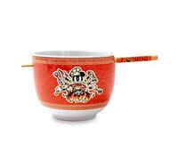 Disney Mickey Mouse Wild Wok Ceramic Dinnerware Set | Includes 20-Ounce Ramen Noodle Bowl and Wooden Chopsticks