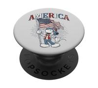 Disney Mickey Mouse with American Flag USA Fourth of July PopSockets Adhesive PopGrip