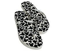 Disney Mickey Mouse Women's Flip Flops Beach Sandals Holiday Summer Slipper (5/6, medium)