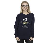 Disney Mickey Mouse Xmas Jumper Sweatshirt In Navy Navy XXL