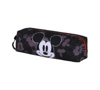 Disney Mickey Mouse Year-Fan Square Pencil Case 2.2, Black, 22 x 9 cm