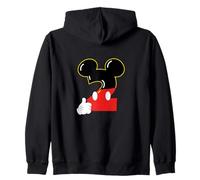 Disney Mickey Numbers "2" Second 2nd Birthday Party Gift Zip Hoodie