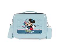 Disney Mickey Road Trip Adaptable Toiletry Bag with Blue Shoulder Strap 29x21x15 cms Rigid ABS 9.14L 0.6 kgs