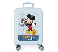 Disney Mickey Road Trip Cabin Suitcase Blue 38x55x20 cm Rigid ABS Side Combination Lock 34L 2 kgs 4 Double Wheels Hand Luggage